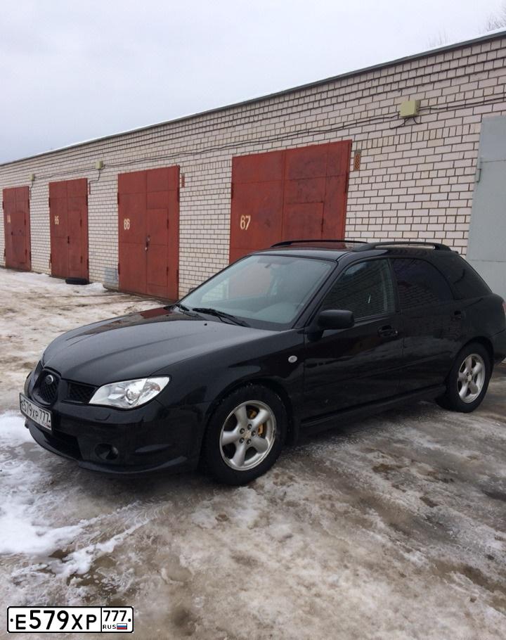 Фото автомобиля SUBARU IMPREZA, 2006 — госномер А006РР67. Цвет: ЧЕРНЫЙ