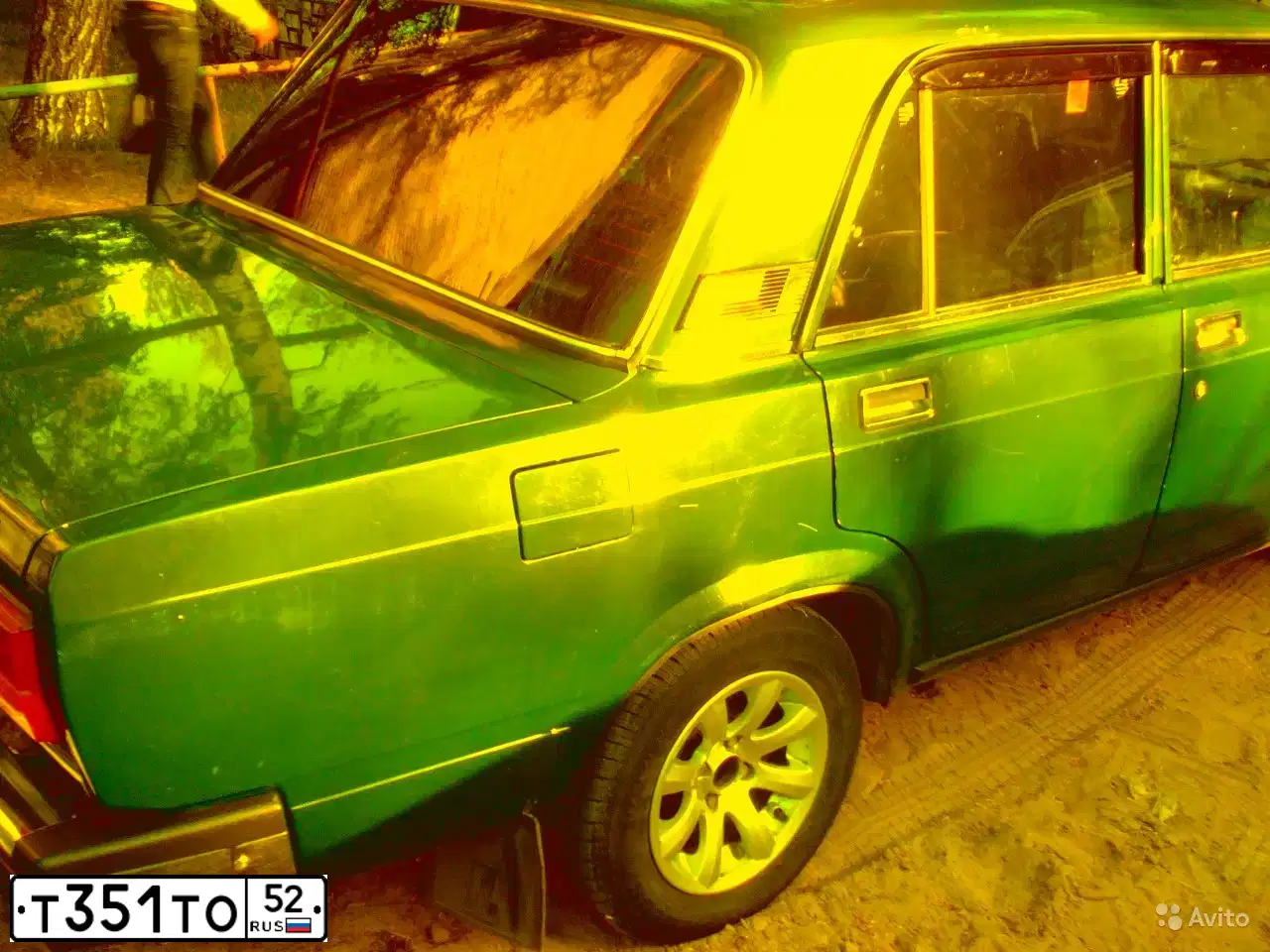 Фото автомобиля LADA 2107, 2005 — госномер Т351ТО52. Цвет: Темно-зеленый
