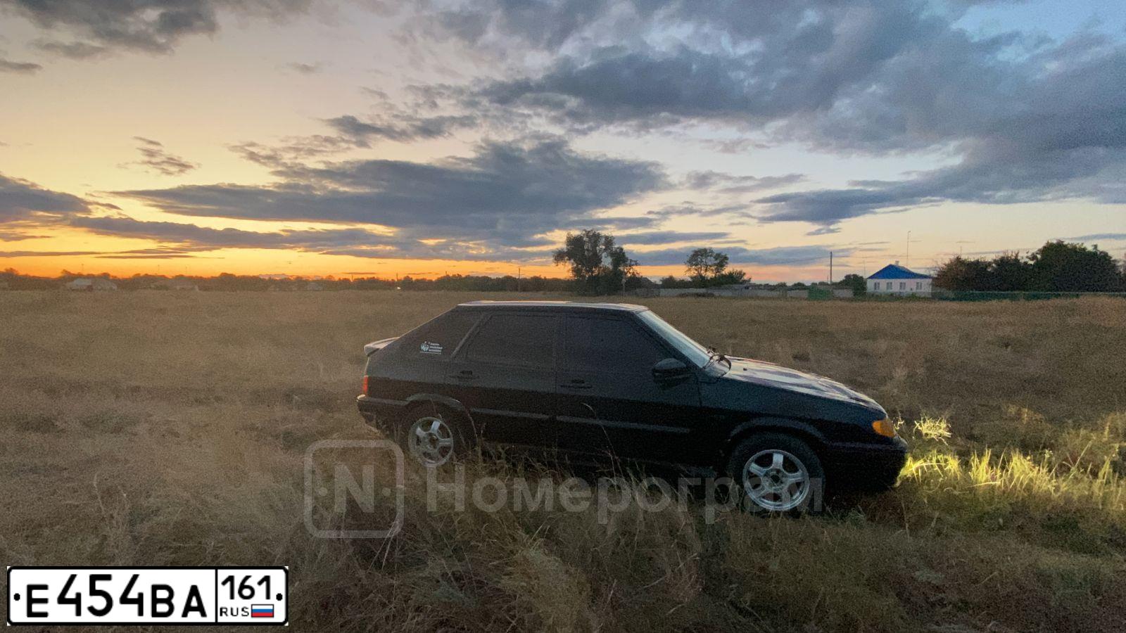 Фото автомобиля LADA 2114 SAMARA, 2008 — госномер Е454ВА161. Цвет: ТЕМНО ЗЕЛЕНЫЙ