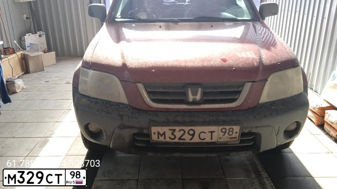 Фото автомобиля HONDA CR-V, 2000 — госномер М329СТ98. Цвет: ВИШНЕВЫЙ