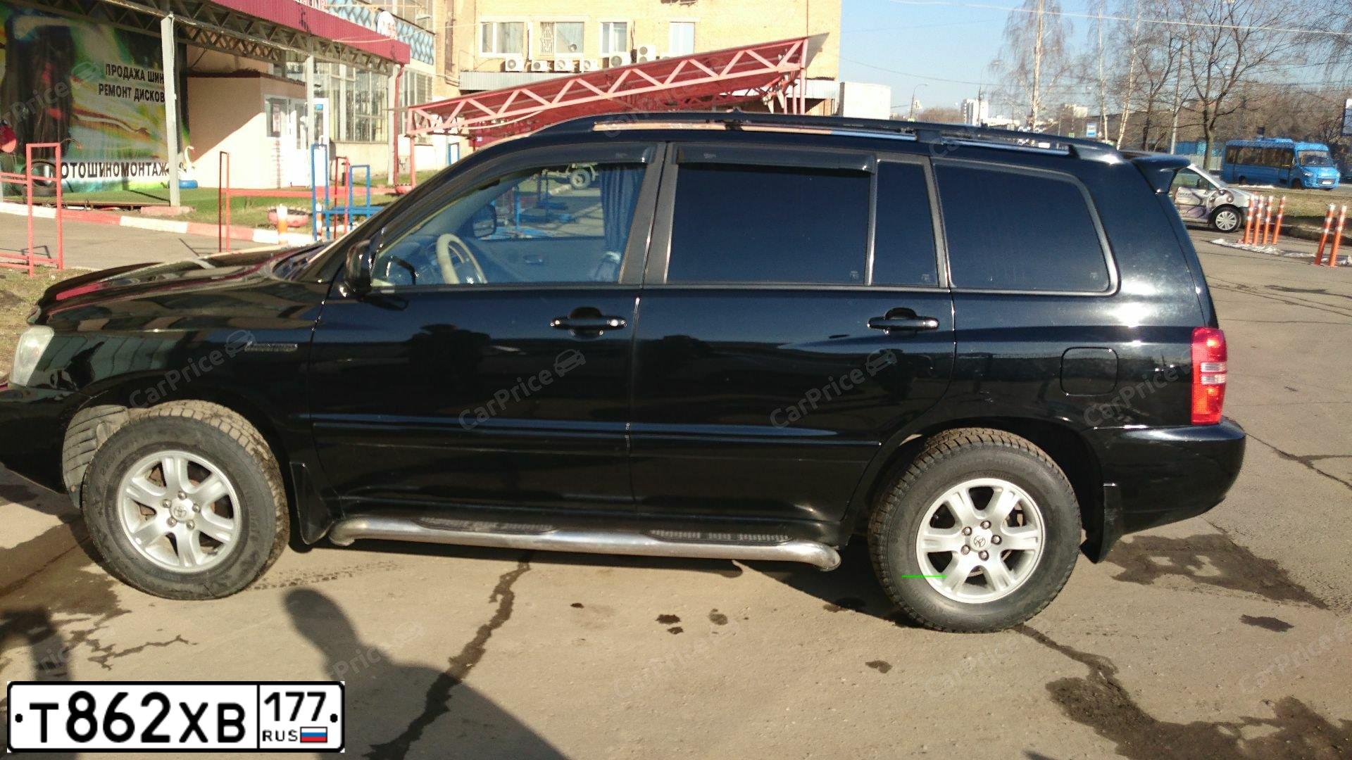 Фото автомобиля TOYOTA HIGHLANDER, 2002 — госномер Т862ХВ177. Цвет: ЧЕРНЫЙ