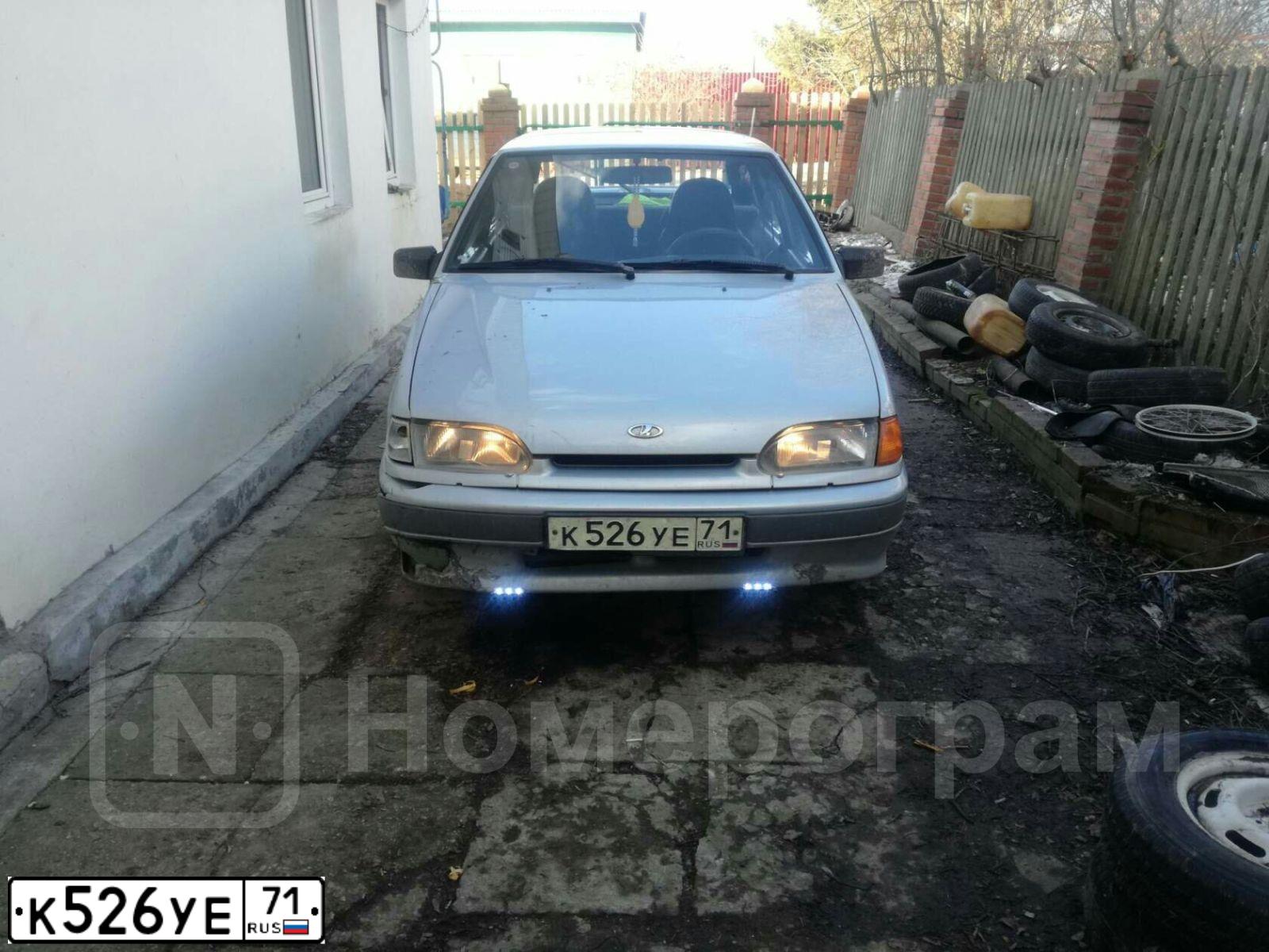 Фото автомобиля LADA 2114 SAMARA, 2005 — госномер К526УЕ71. Цвет: СЕРЕБРИСТО-ЖЕЛТЫЙ