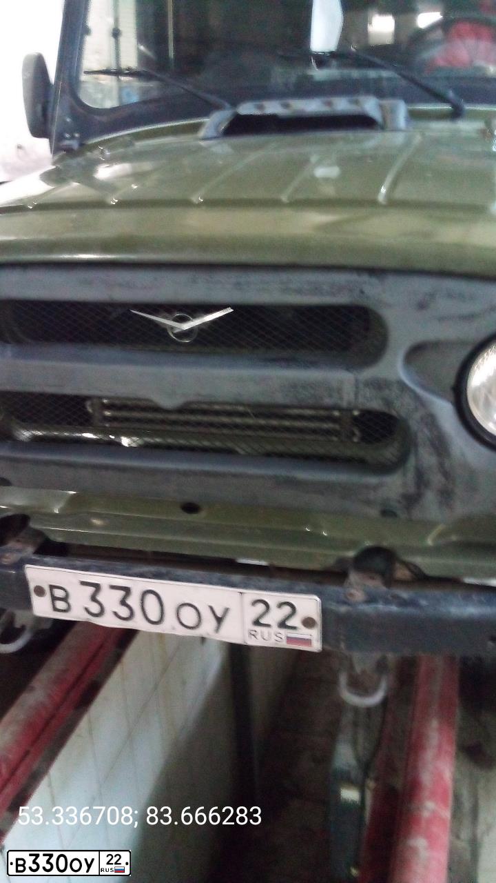 Фото автомобиля UAZ 3151 / HUNTER, 2007 — госномер В330ОУ22. Цвет: ХАКИ