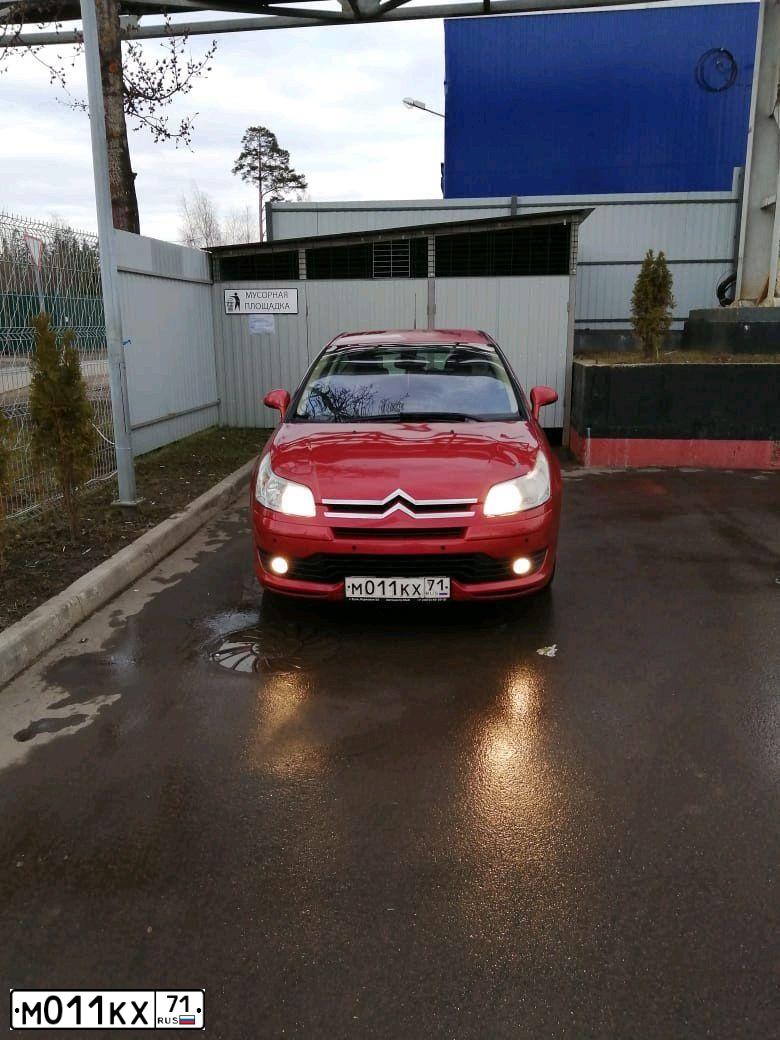 Фото автомобиля CITROEN C4, 2006 — госномер С062РМ73. Цвет: Красный