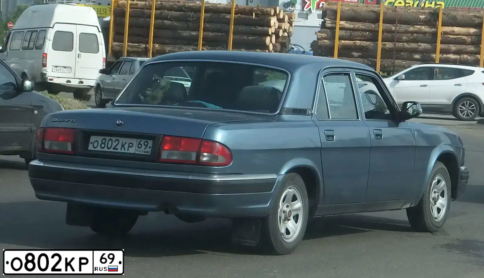 Фото автомобиля GAZ 3110 WOLGA, 2006 — госномер О802КР69. Цвет: ЦИКЛОН