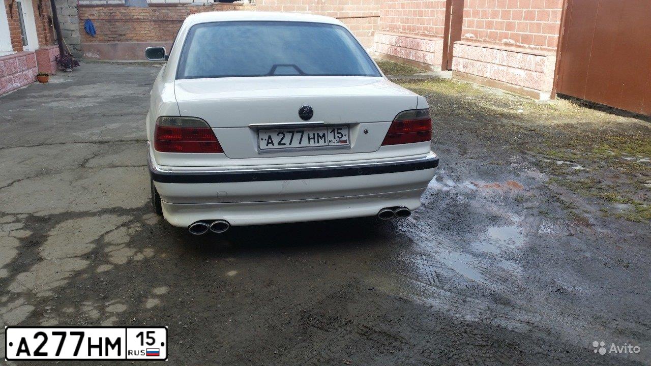 Фото автомобиля BMW SERIE 7, 1997 — госномер В750РВ15. Цвет: Белый