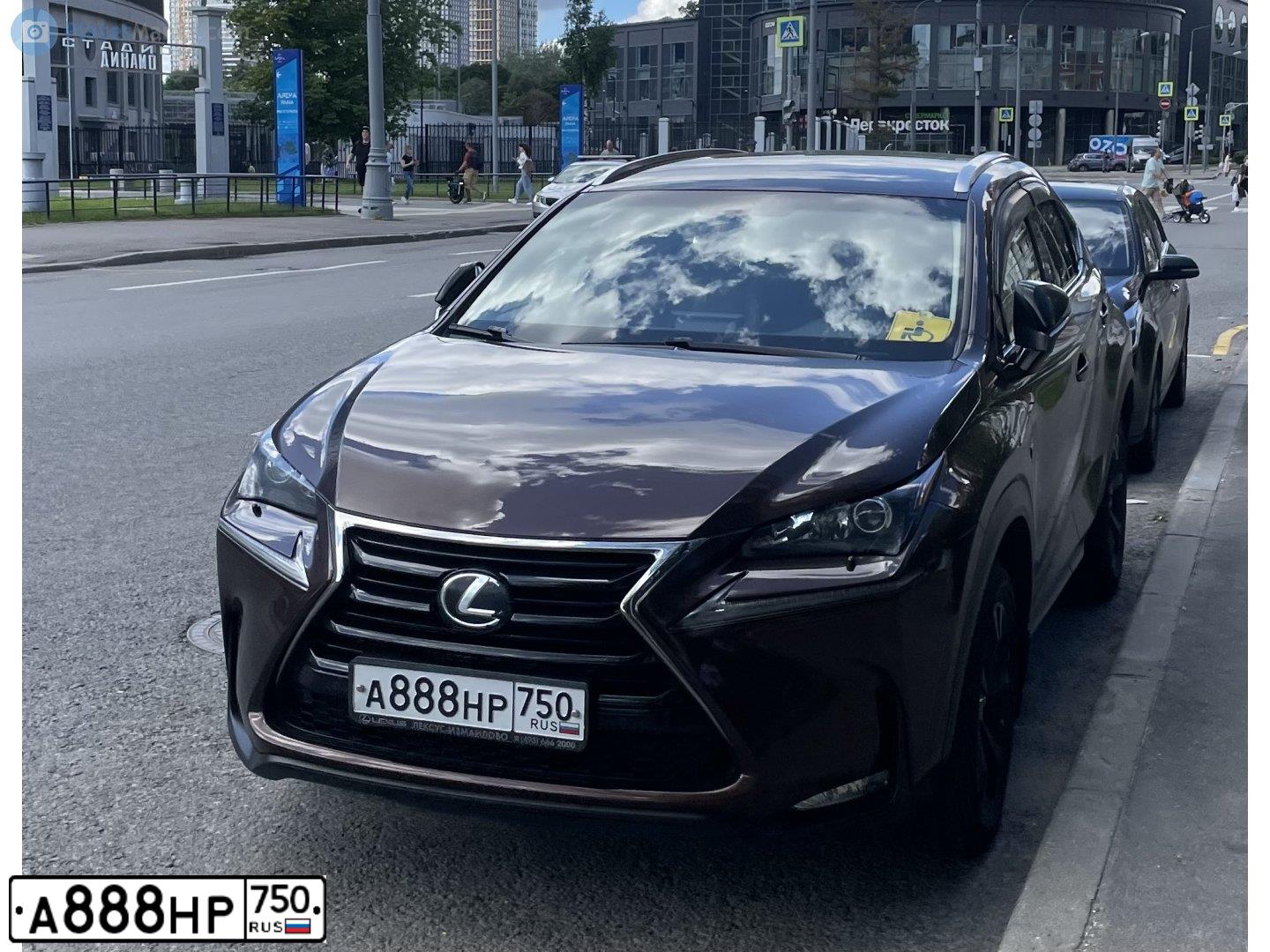 Фото автомобиля LEXUS NX, 2016 — госномер А888НР750. Цвет: Коричневый