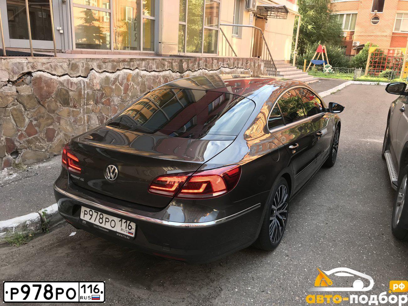 Фото автомобиля VOLKSWAGEN CC, 2012 — госномер Т463МЕ152. Цвет: Коричневый