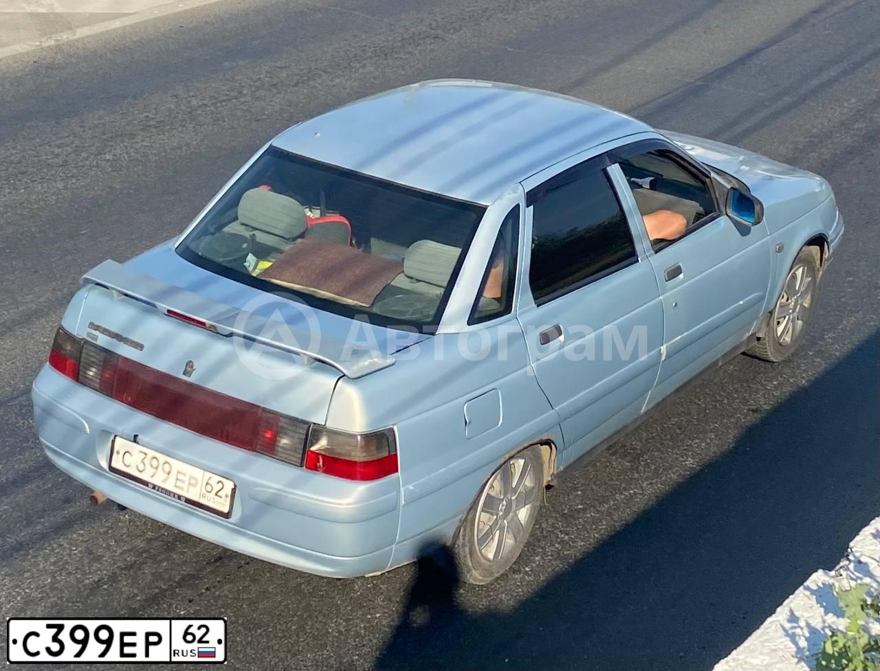 Фото автомобиля LADA 2110, 2004 — госномер С399ЕР62. Цвет: СЕРЕБРИСТО-ЖЕЛТЫЙ