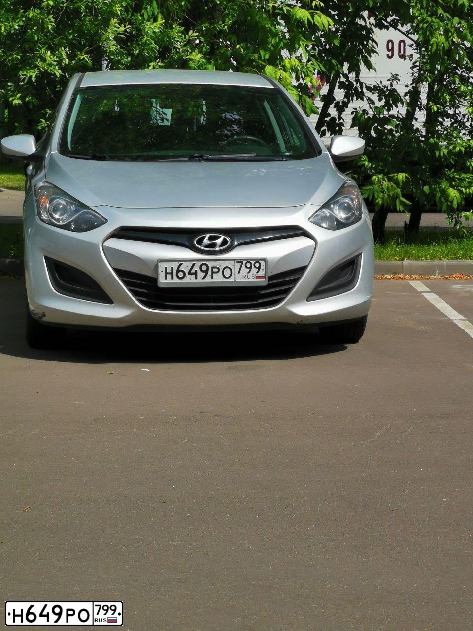 Фото автомобиля HYUNDAI I30, 2012 — госномер К496СА53