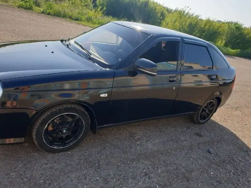Фото автомобиля LADA 2172 PRIORA, 2009 — госномер А497СР156. Цвет: Темно-зеленый