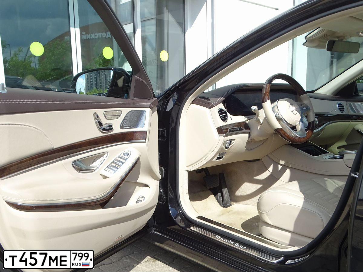 Фото автомобиля MERCEDES S-KLASSE, 2018 — госномер А164СК164. Цвет: ЧЕРНЫЙ