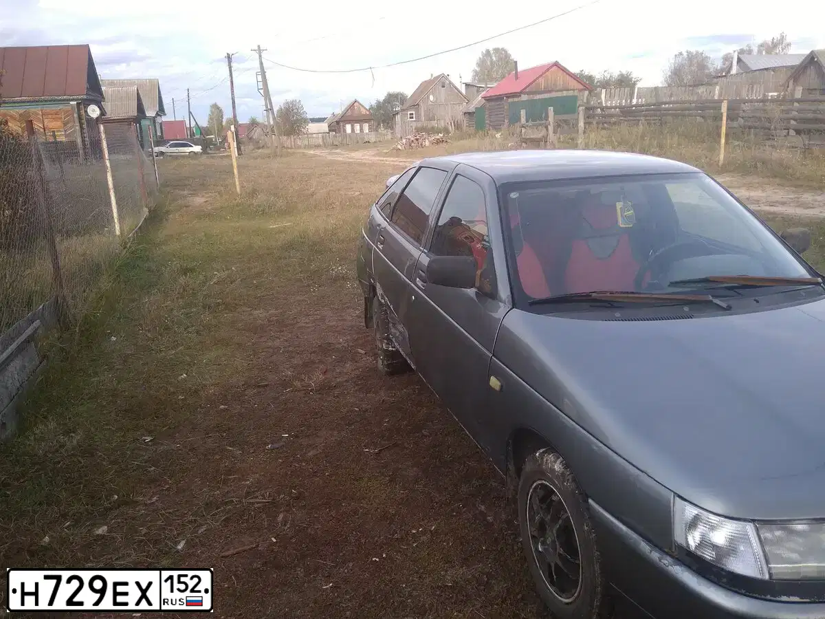 Фото автомобиля LADA 2112, 2006 — госномер В348АО133. Цвет: ЗОЛОТИСТЫЙ ТЕМНО-ЗЕЛЕНЫЙ