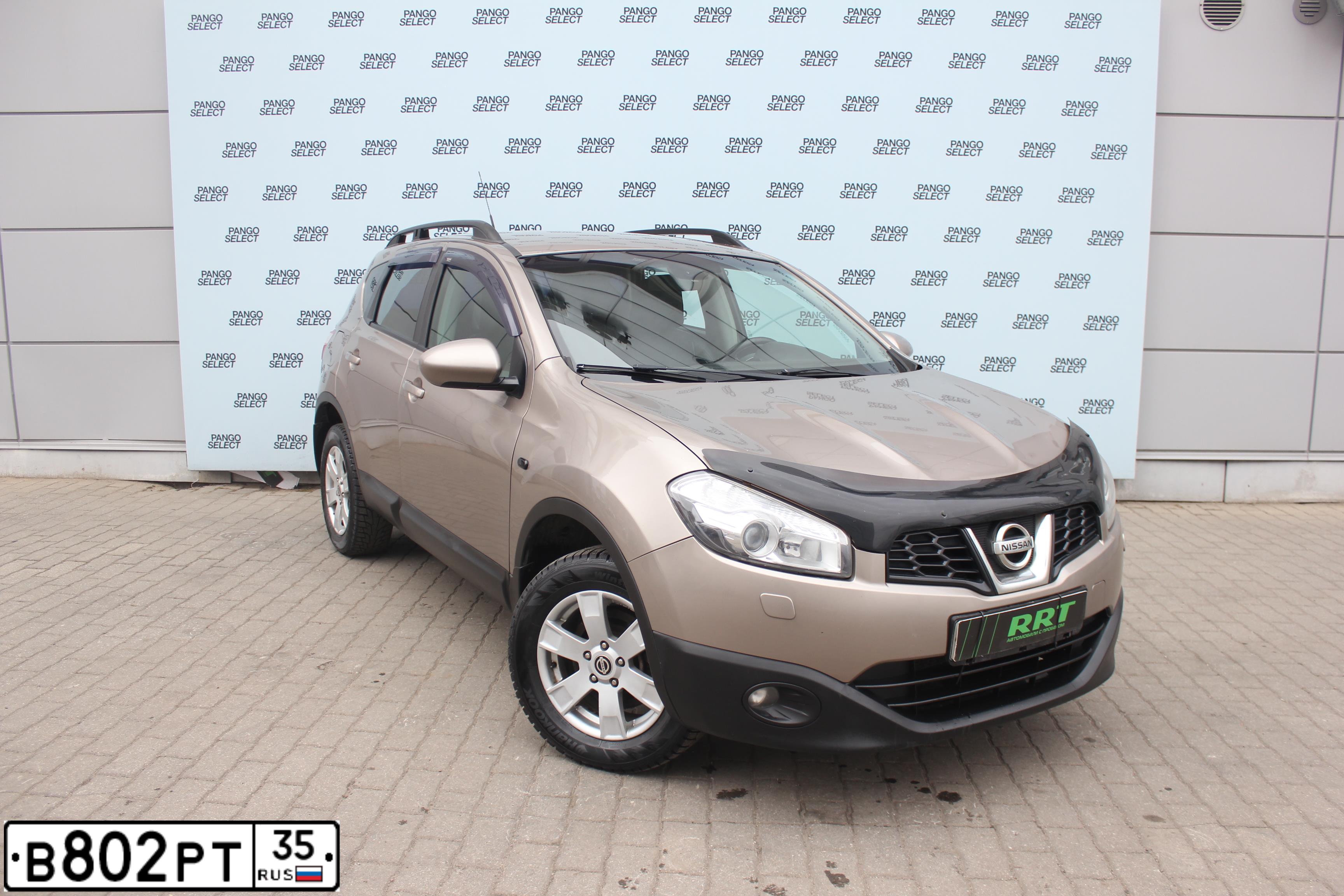 Фото автомобиля NISSAN QASHQAI, 2011 — госномер В802РТ35. Цвет: СВЕТЛО-КОРИЧНЕВЫЙ
