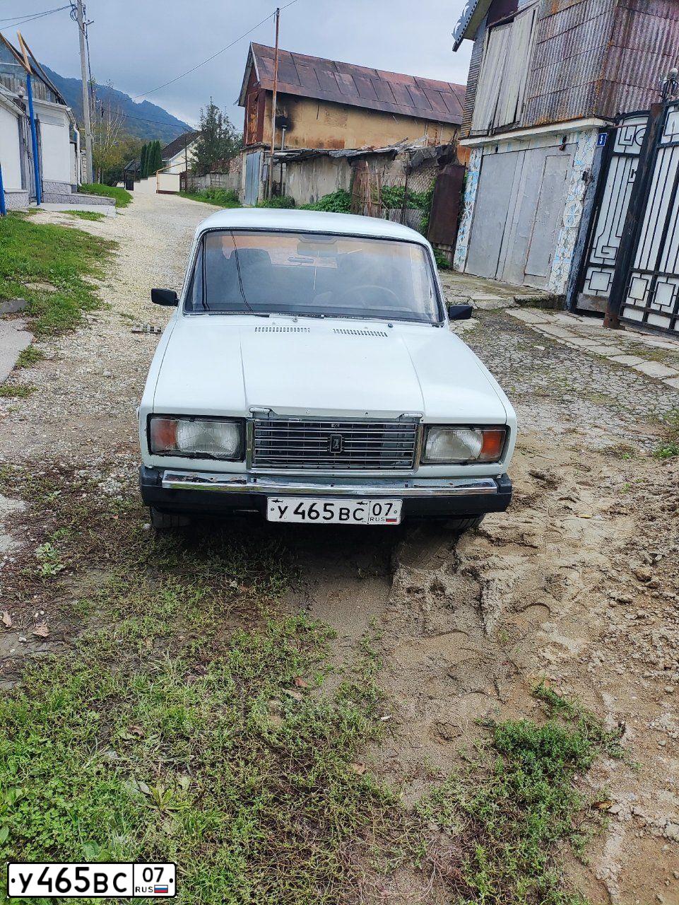 Фото автомобиля LADA 2170 PRIORA, 2009 — госномер У465ВС07. Цвет: Белый