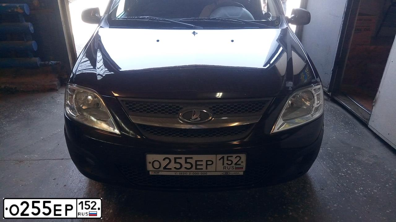 Фото автомобиля LADA LARGUS, 2016 — госномер О255ЕР152. Цвет: ТЕМНО-КОРИЧНЕВЫЙ