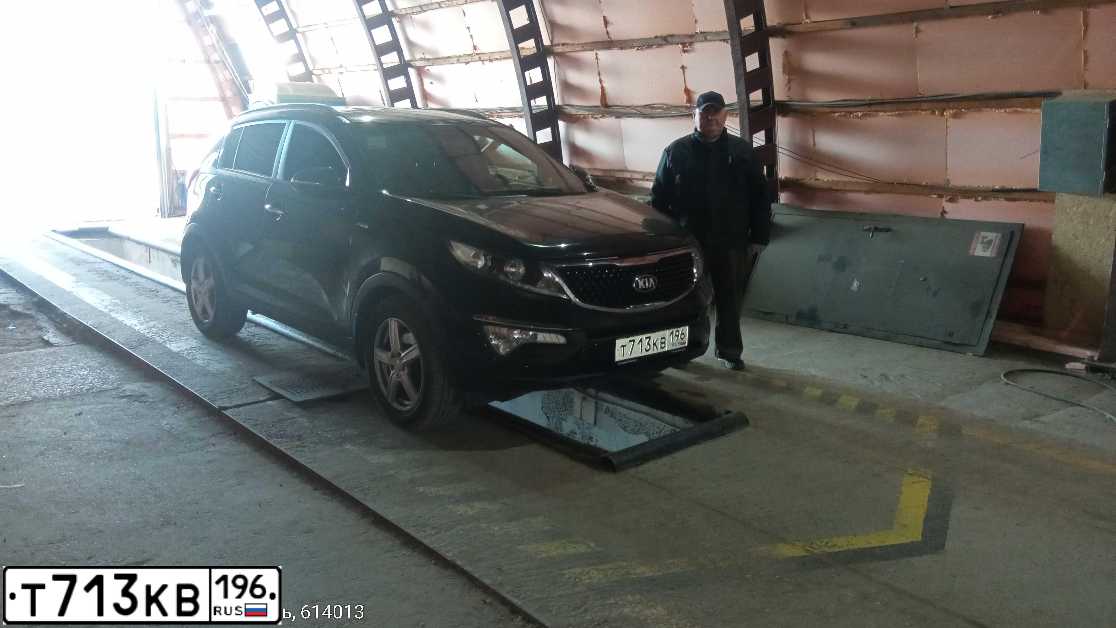 Фото автомобиля KIA SPORTAGE, 2014 — госномер Р419НС159. Цвет: ЧЕРНЫЙ