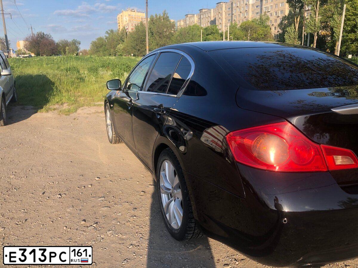 Фото автомобиля INFINITI G, 2011 — госномер Х708АН185. Цвет: ЧЕРНЫЙ