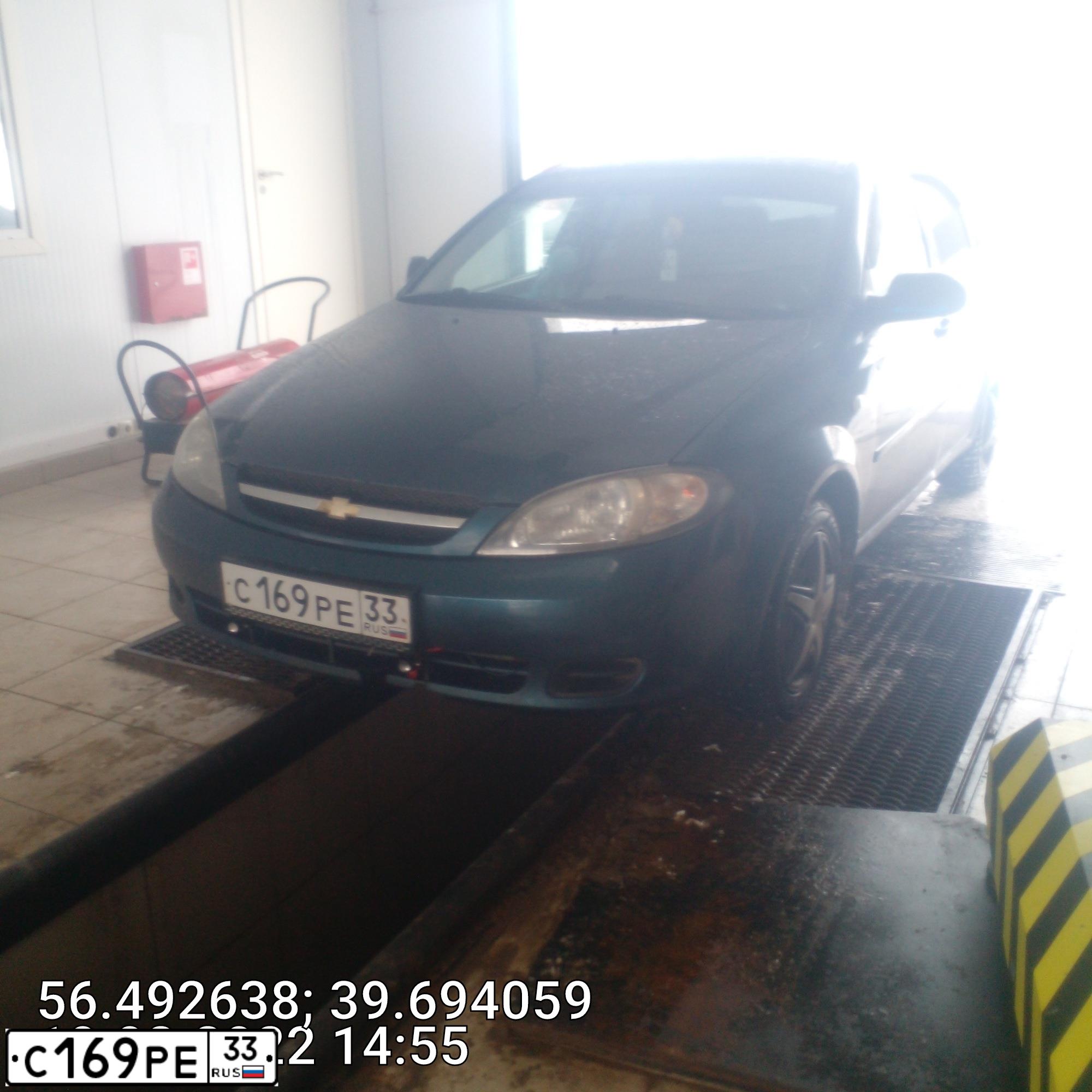 Фото автомобиля CHEVROLET LACETTI, 2007 — госномер С169РЕ33. Цвет: СИНИЙ