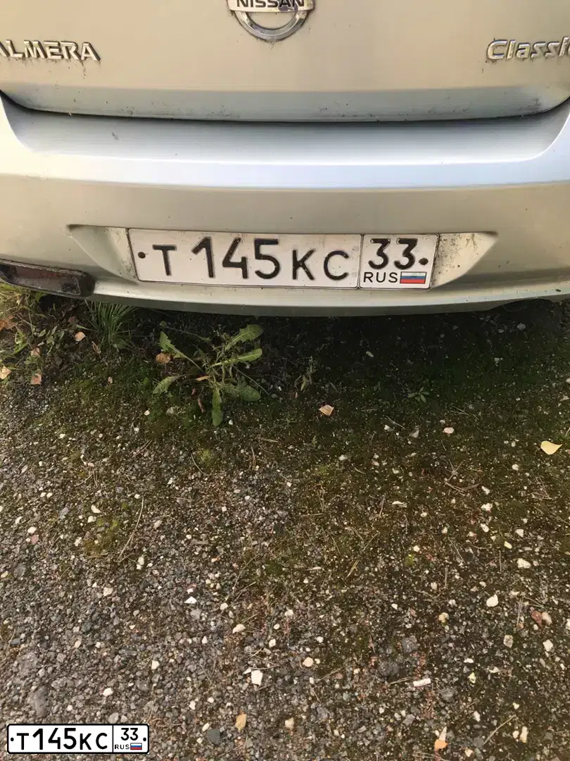 Фото автомобиля NISSAN ALMERA, 2007 — госномер Т145КС33. Цвет: СЕРЕБРИСТЫЙ