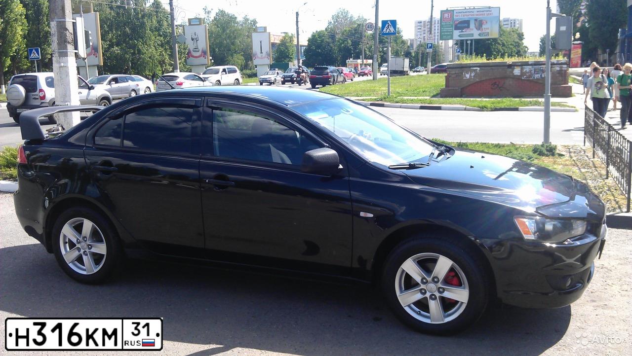 Фото автомобиля MITSUBISHI LANCER, 2008 — госномер С537ЕА46. Цвет: ЧЕРНЫЙ