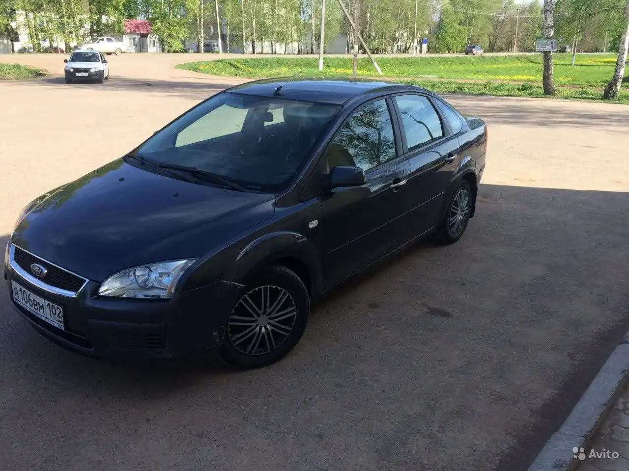 Фото автомобиля FORD FOCUS, 2006 — госномер А106ВМ102. Цвет: ТЕМНО-СЕРЫЙ