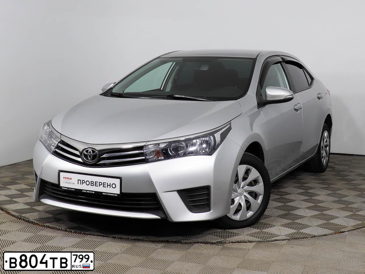 Фото автомобиля TOYOTA COROLLA, 2016 — госномер А885ОН164. Цвет: Серебристый