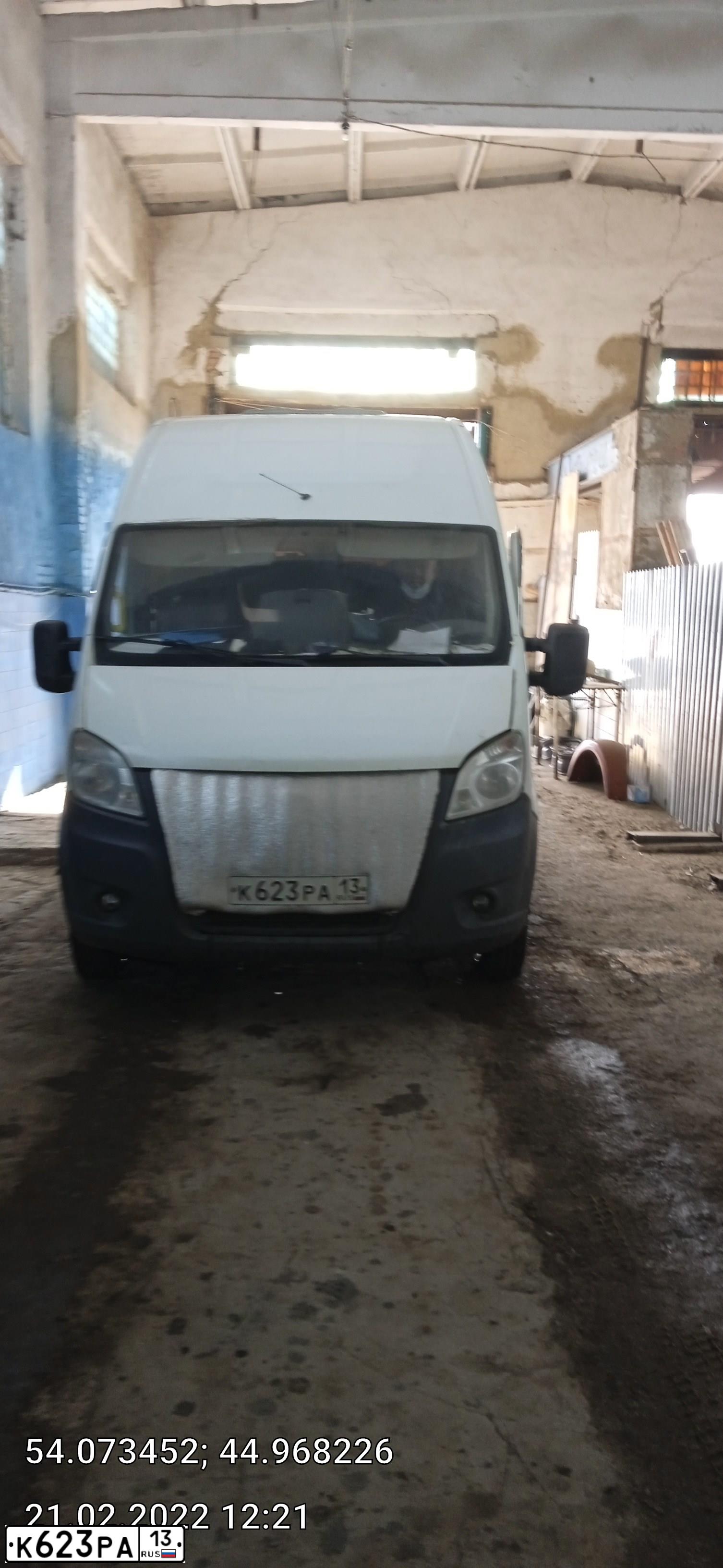 Фото автомобиля GAZ GAZEL NEXT, 2016 — госномер К623РА13. Цвет: Белый