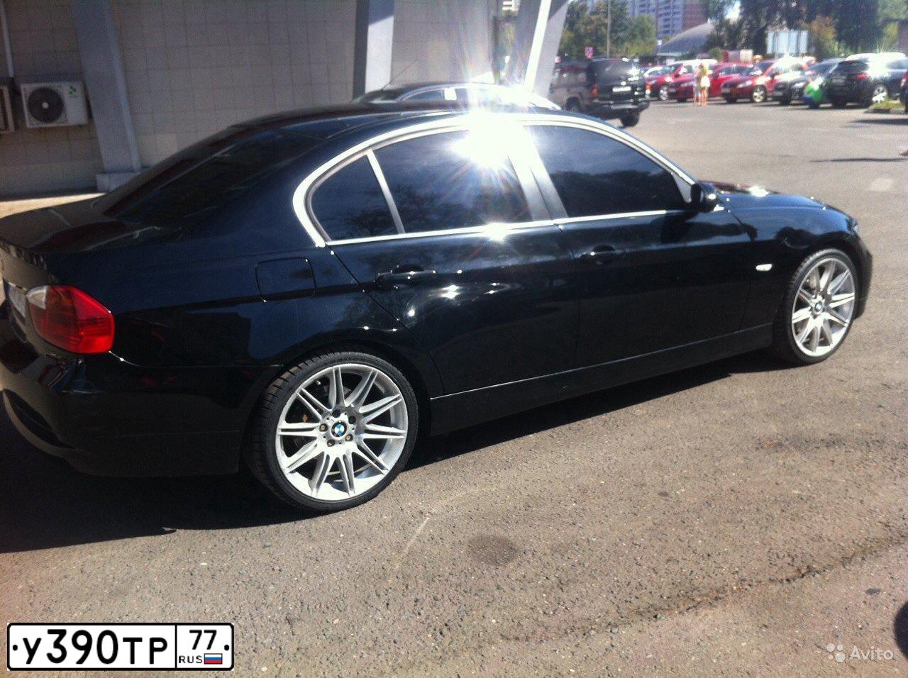 Фото автомобиля BMW SERIE 3, 2008 — госномер Е222УМ150. Цвет: ЧЕРНЫЙ