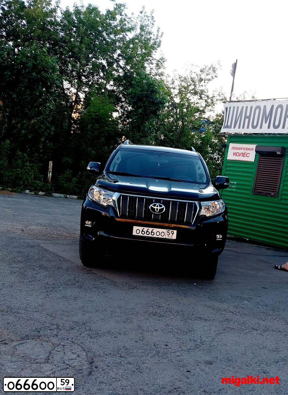 Фото автомобиля TOYOTA LAND CRUISER 150, 2021 — госномер О666ОО59. Цвет: Коричневый