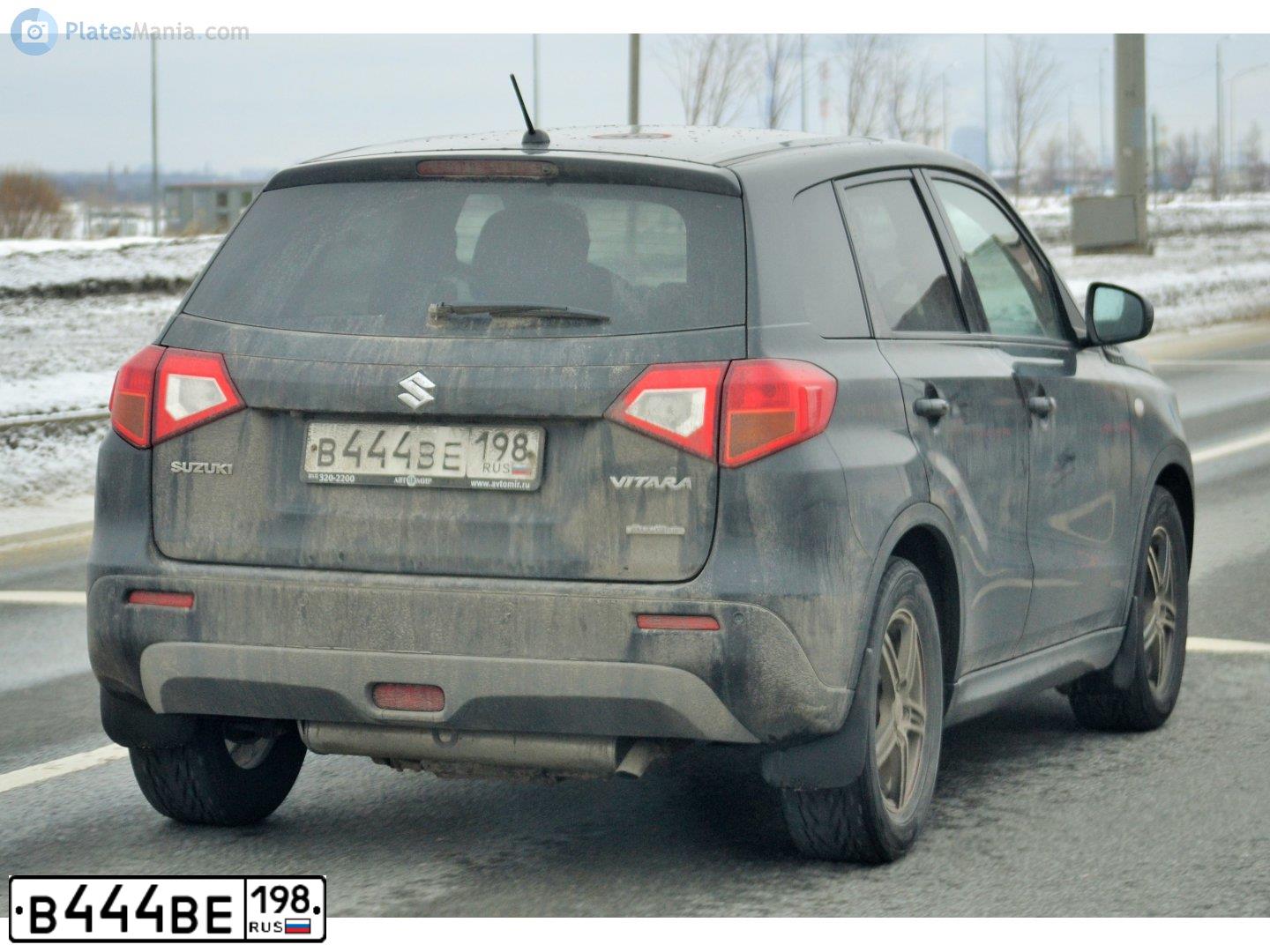 Фото автомобиля SUZUKI /GRAND/ VITARA, 2018 — госномер В444ВЕ198. Цвет: ЧЕРНЫЙ
