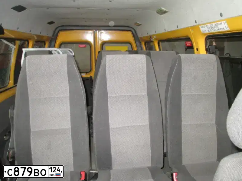 Фото автомобиля GAZ 3221 EL, 2009 — госномер С879ВО124. Цвет: ЖЕЛТЫЙ
