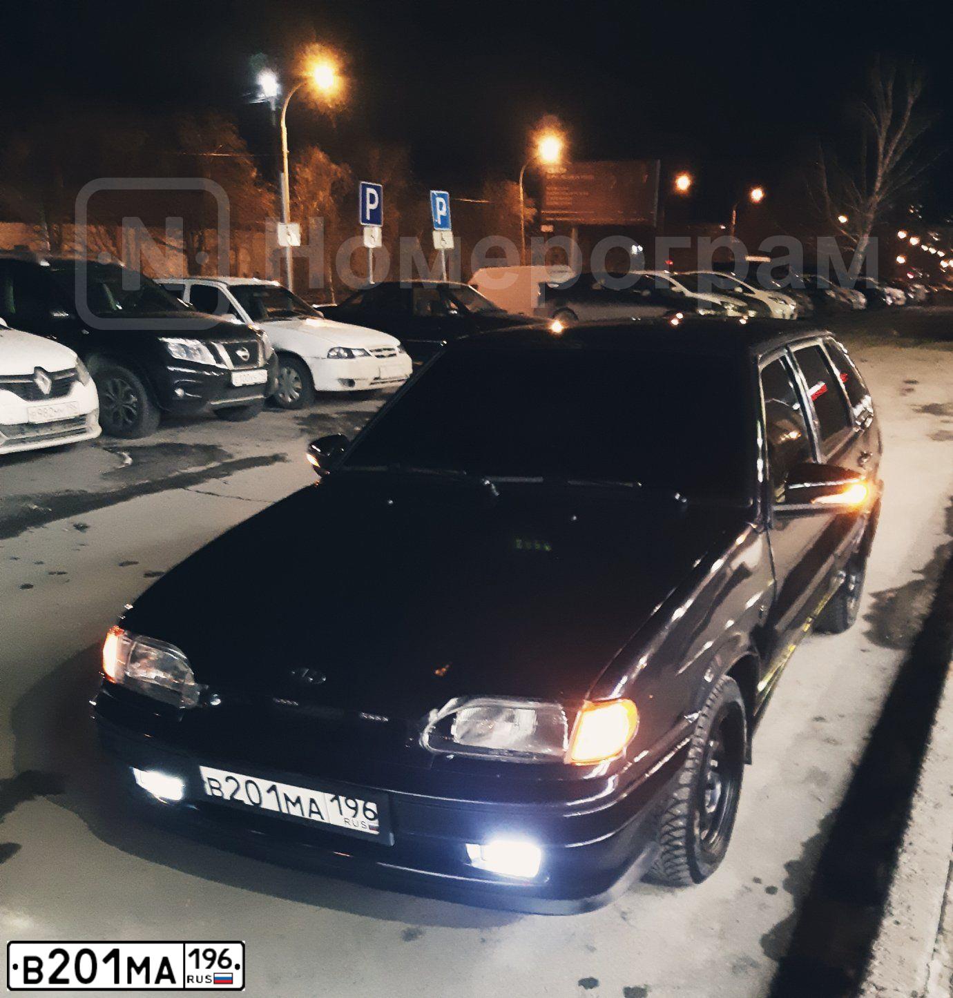 Фото автомобиля LADA 2114 SAMARA, 2008 — госномер В201МА196. Цвет: ЧЕРНЫЙ