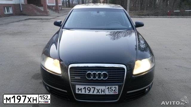 Фото автомобиля AUDI A6, 2004 — госномер Т001СТ52. Цвет: ЧЕРНЫЙ