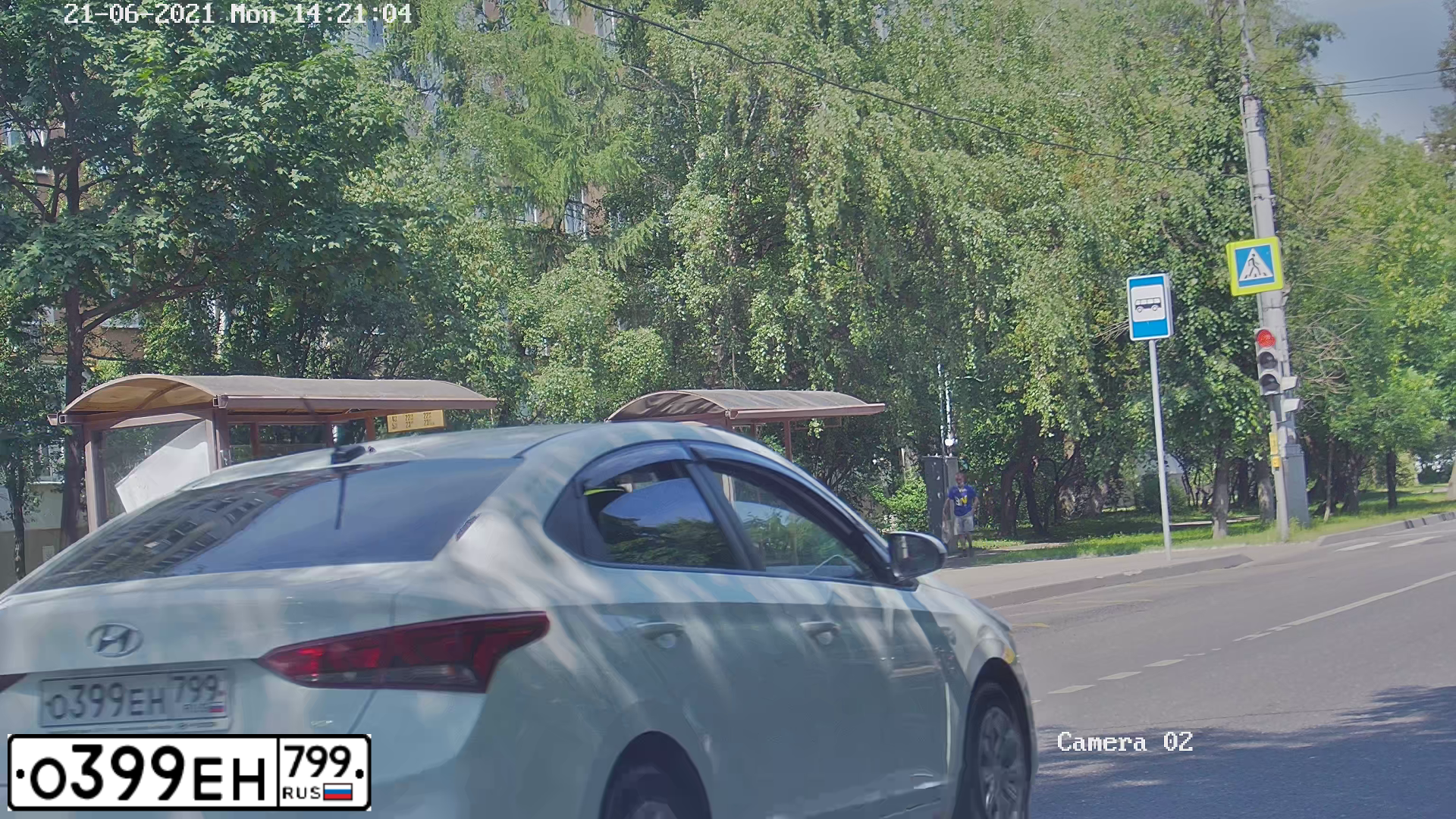 Фото автомобиля HYUNDAI SOLARIS, 2018 — госномер О399ЕН799. Цвет: БЕЛЫЙ