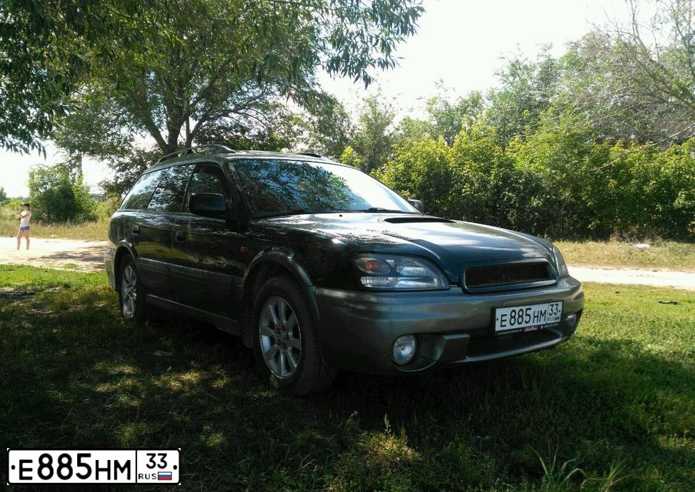 Фото автомобиля SUBARU OUTBACK, 2002 — госномер М293РЕ43. Цвет: ЗЕЛЕНЫЙ