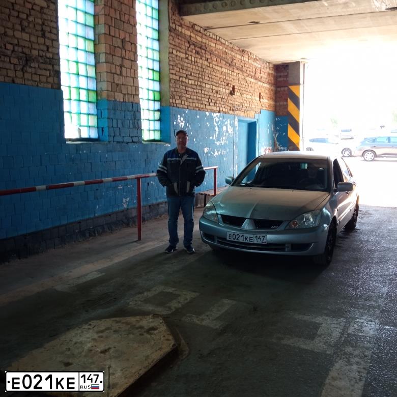 Фото автомобиля MITSUBISHI LANCER, 2007 — госномер М283ТУ13. Цвет: Серебристый