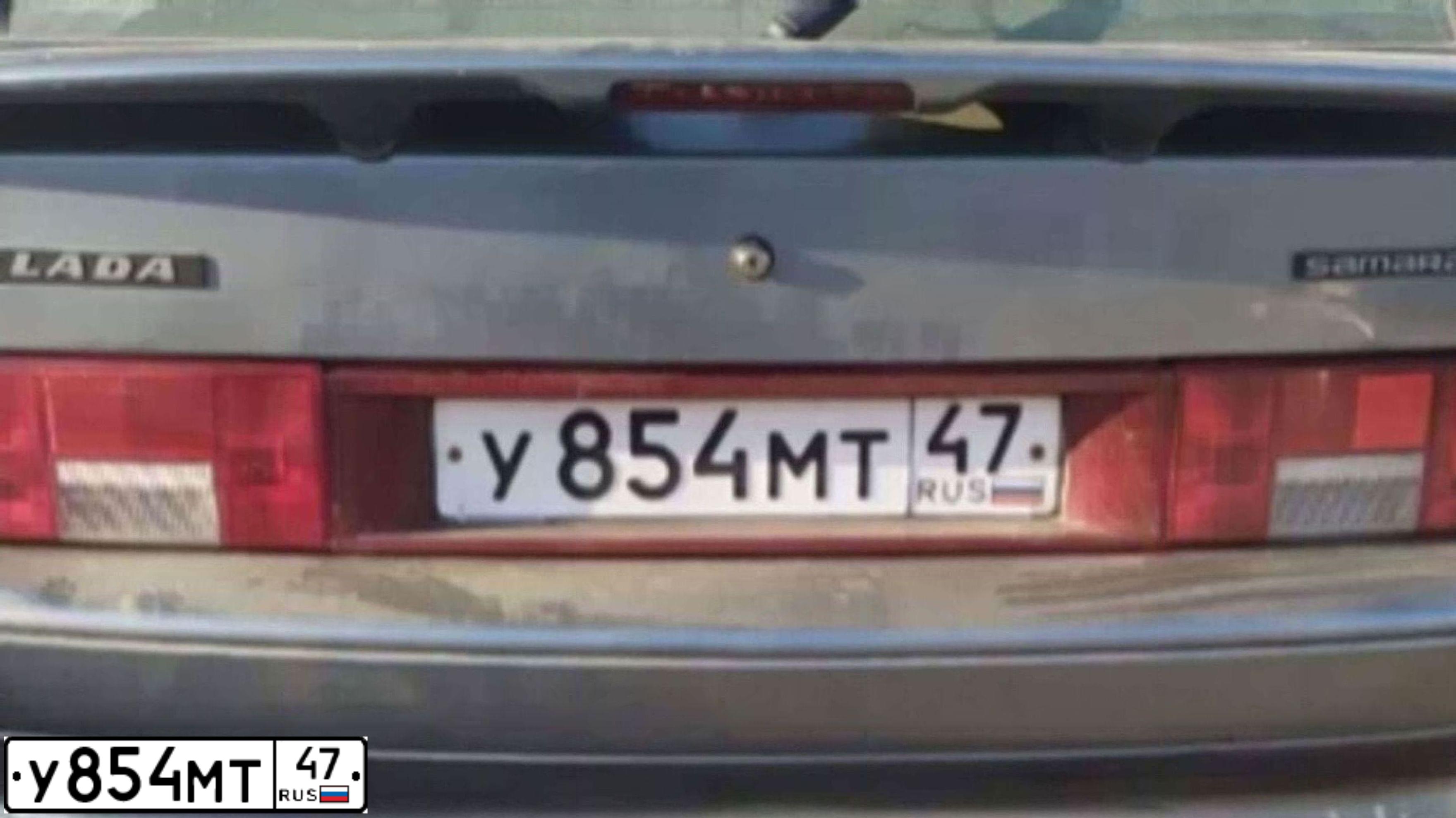 Фото автомобиля LADA 2114 SAMARA, 2011 — госномер У854МТ47. Цвет: СРЕДНИЙ СЕРО-ЗЕЛЕНЫЙ МЕТАЛЛИК