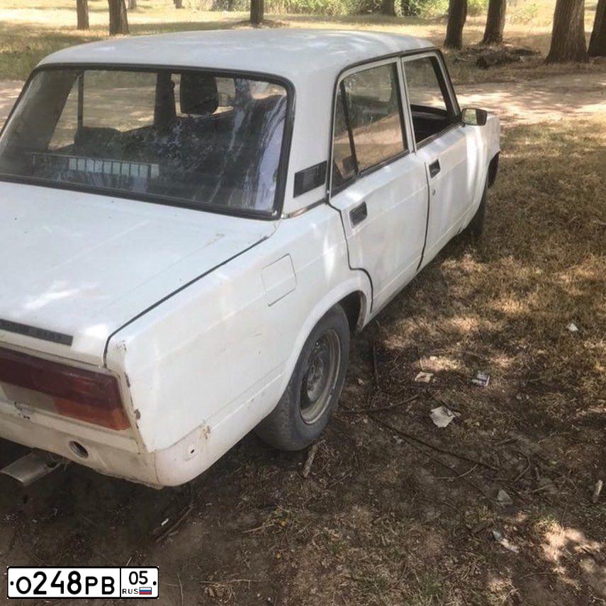 Фото автомобиля LADA 2107, 2008 — госномер О248РВ05. Цвет: ЯРКО-БЕЛЫЙ