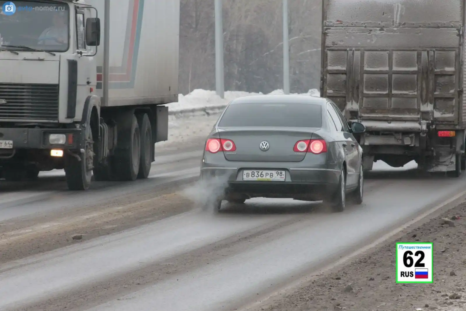 Фото автомобиля VOLKSWAGEN PASSAT, 2007 — госномер Е705РН147. Цвет: СЕРЫЙ