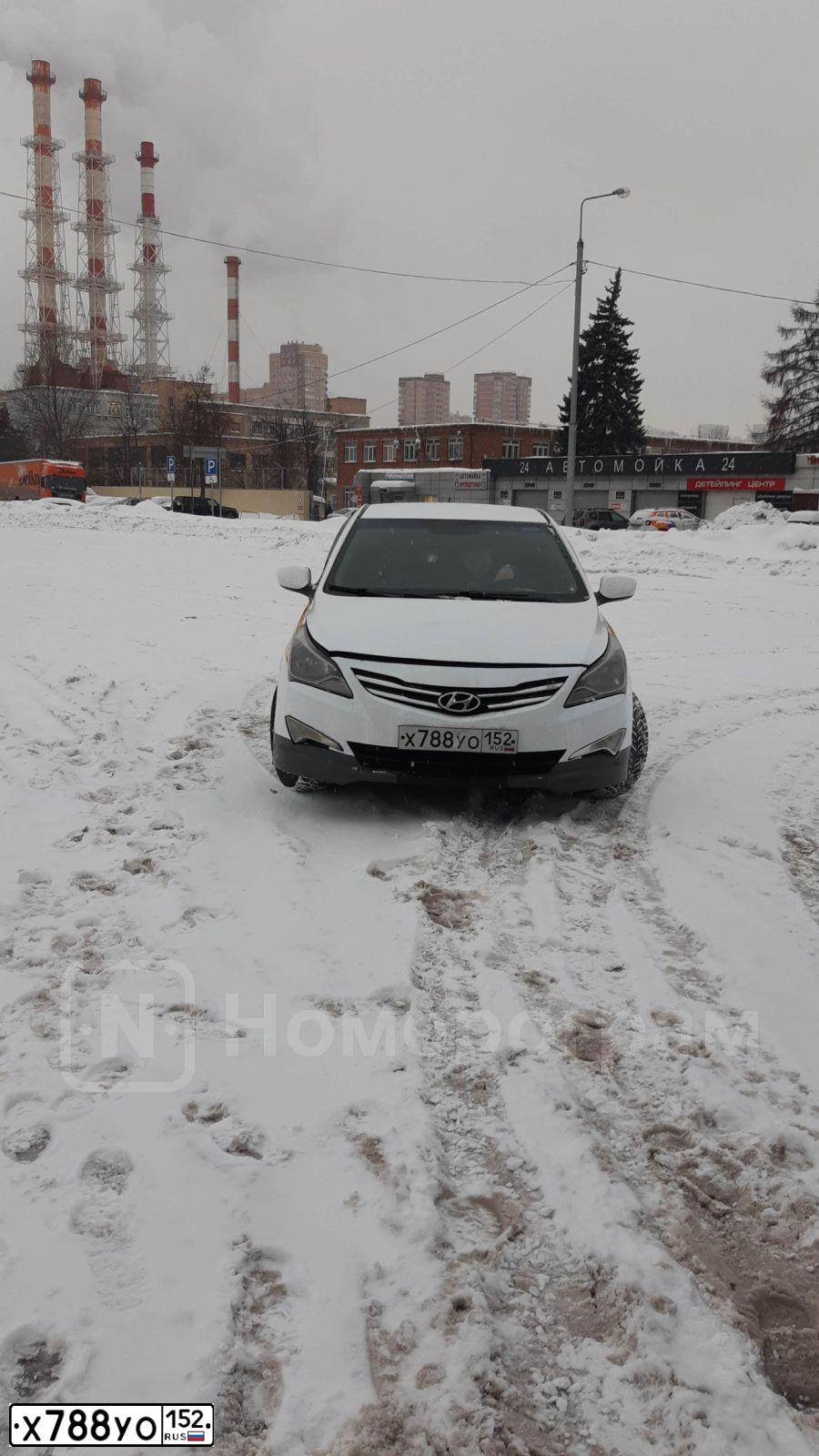 Фото автомобиля HYUNDAI SOLARIS, 2015 — госномер О103ВН71. Цвет: БЕЛЫЙ-ЖЕЛТЫЙ-СЕРЫЙ