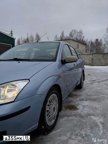 Фото автомобиля FORD FOCUS, 2005 — госномер А355МК33. Цвет: СЕРО-ГОЛУБОЙ