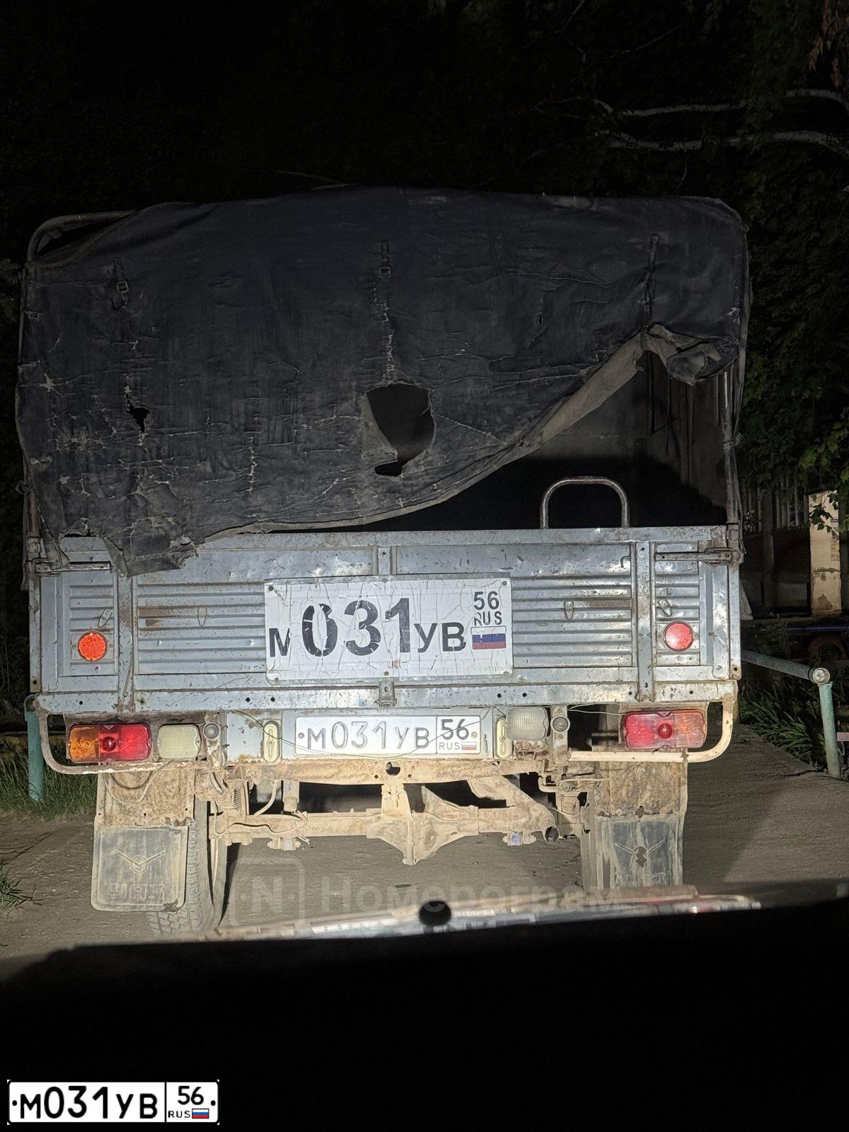 Фото автомобиля UAZ 3909, 2004 — госномер М031УВ56. Цвет: БЕЛАЯ НОЧЬ