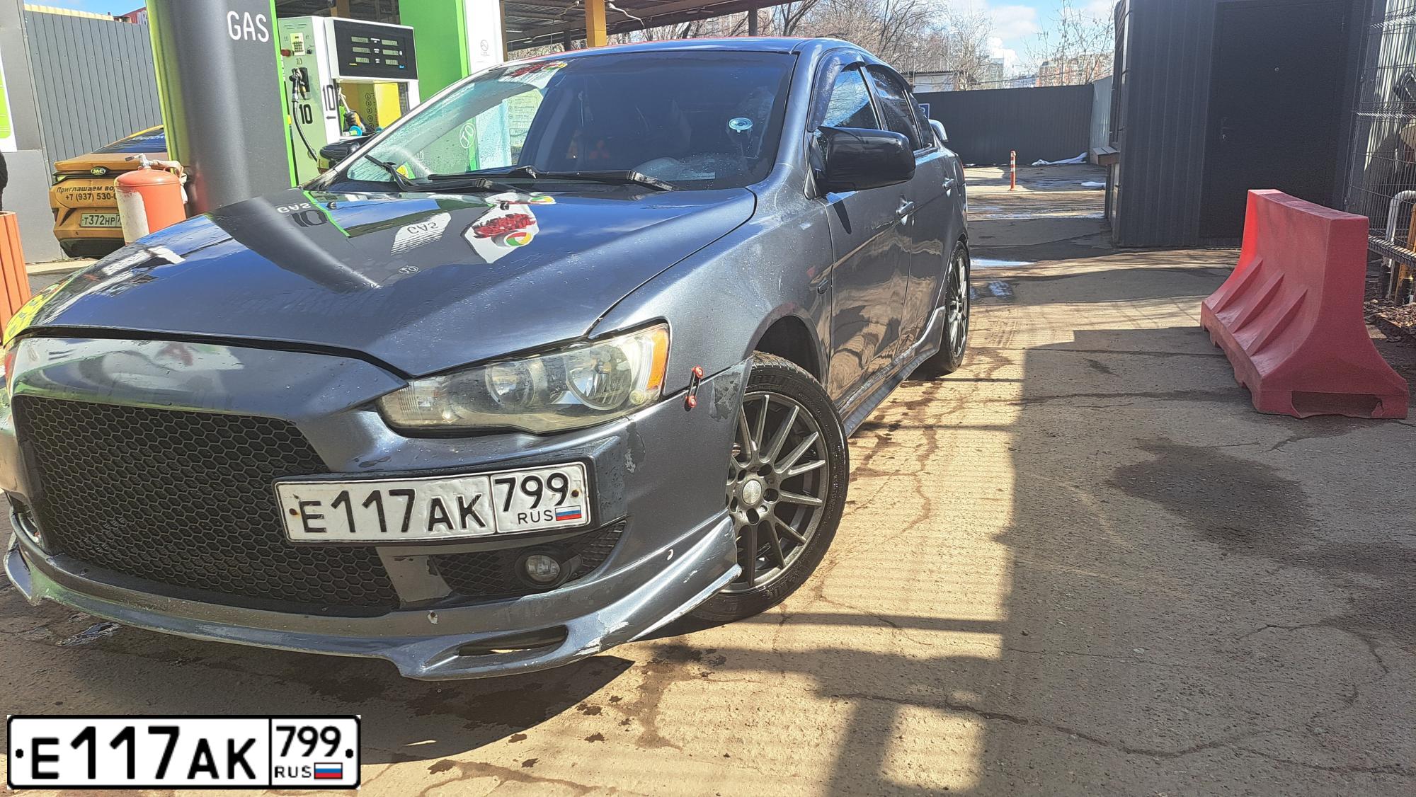 Фото автомобиля MITSUBISHI LANCER, 2007 — госномер С425УН69. Цвет: СЕРЫЙ