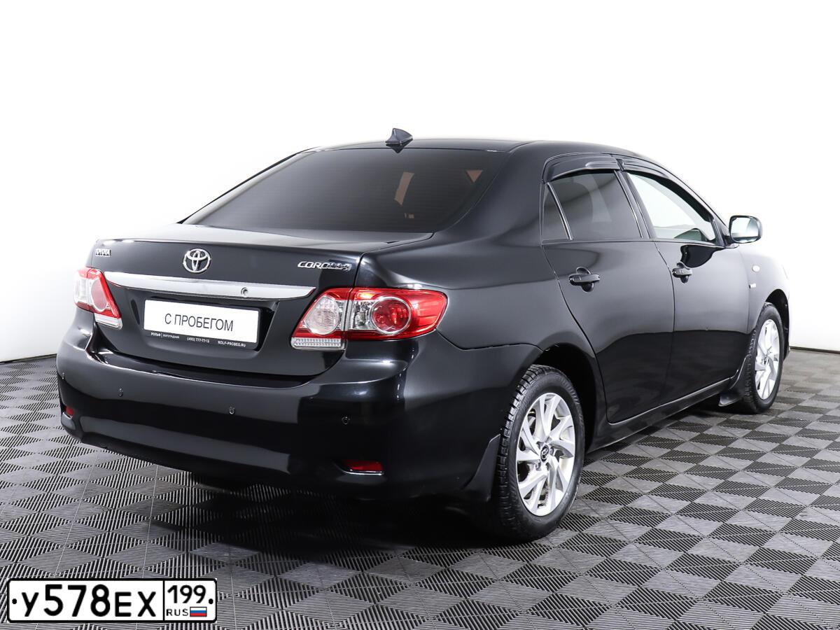 Фото автомобиля TOYOTA COROLLA, 2008 — госномер О265ХА799. Цвет: ЧЕРНЫЙ