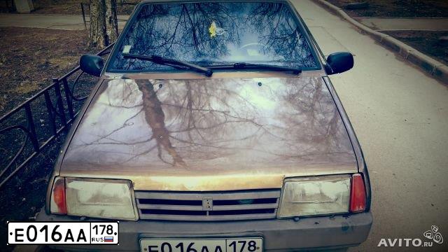 Фото автомобиля LADA 2109 SAMARA, 1999 — госномер Р094ТА98. Цвет: КОРИЧНЕВО-ЗЕЛЕНЫЙ