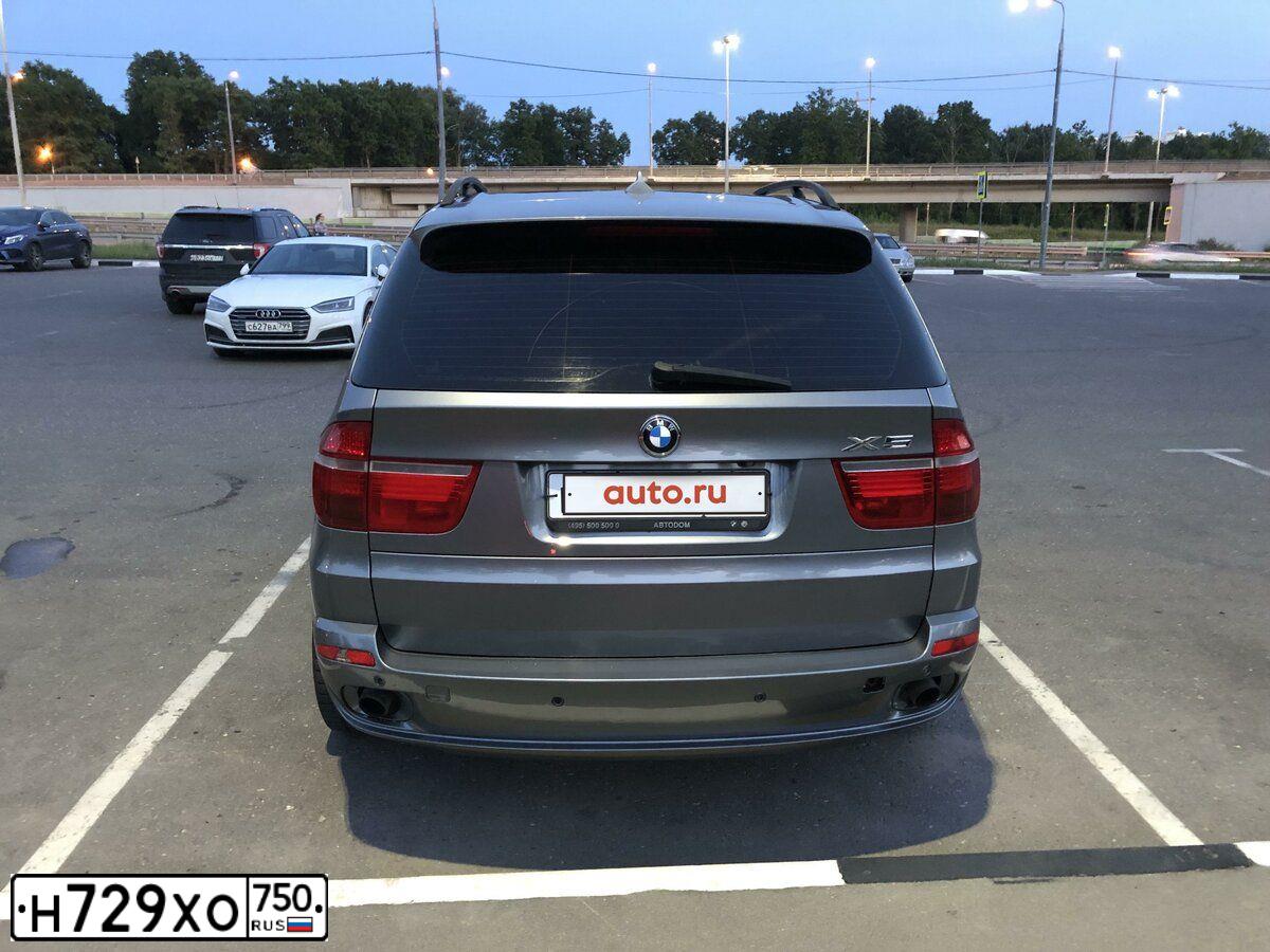 Фото автомобиля BMW X5, 2007 — госномер В918АМ62. Цвет: Серый