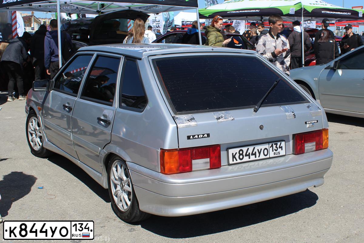 Фото автомобиля LADA 2114 SAMARA, 2009 — госномер К844УО134. Цвет: СВЕТЛО-СЕРЕБРИСТЫЙ МЕТАЛЛ