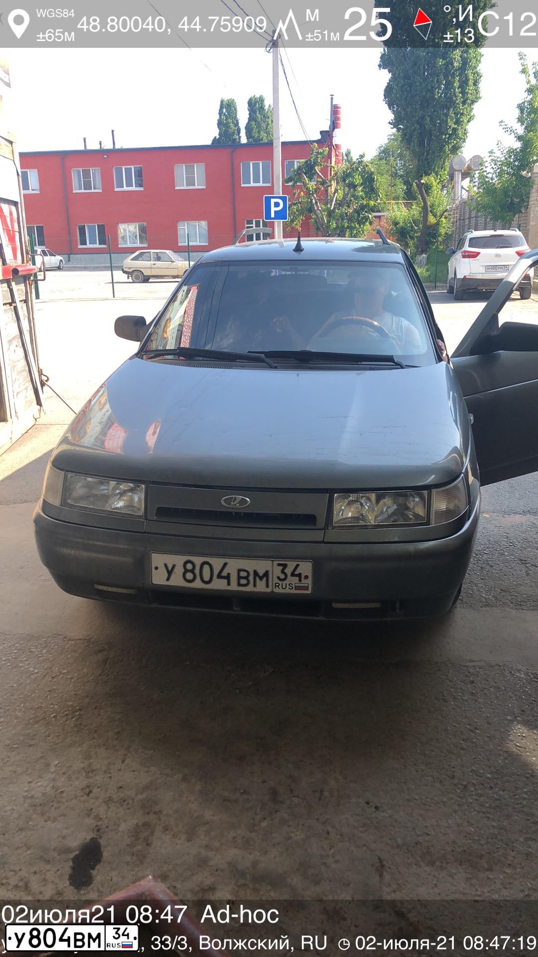 Фото автомобиля LADA 2111, 2005 — госномер У804ВМ34. Цвет: СЕРО ЗЕЛЕНЫЙ