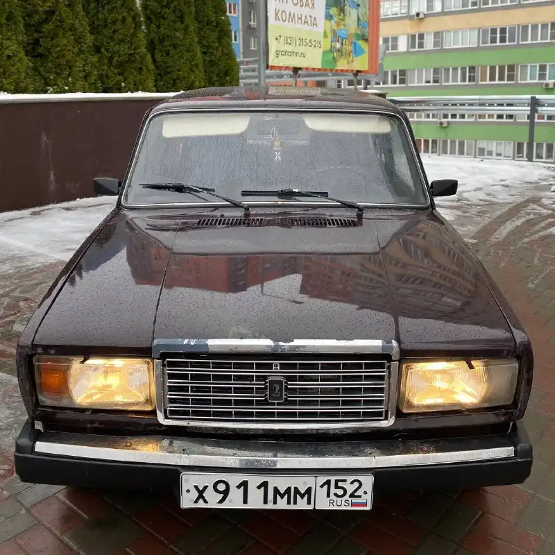 Фото автомобиля LADA 2107, 2009 — госномер Х911ММ152. Цвет: ТЕМНО-КОРИЧНЕВЫЙ